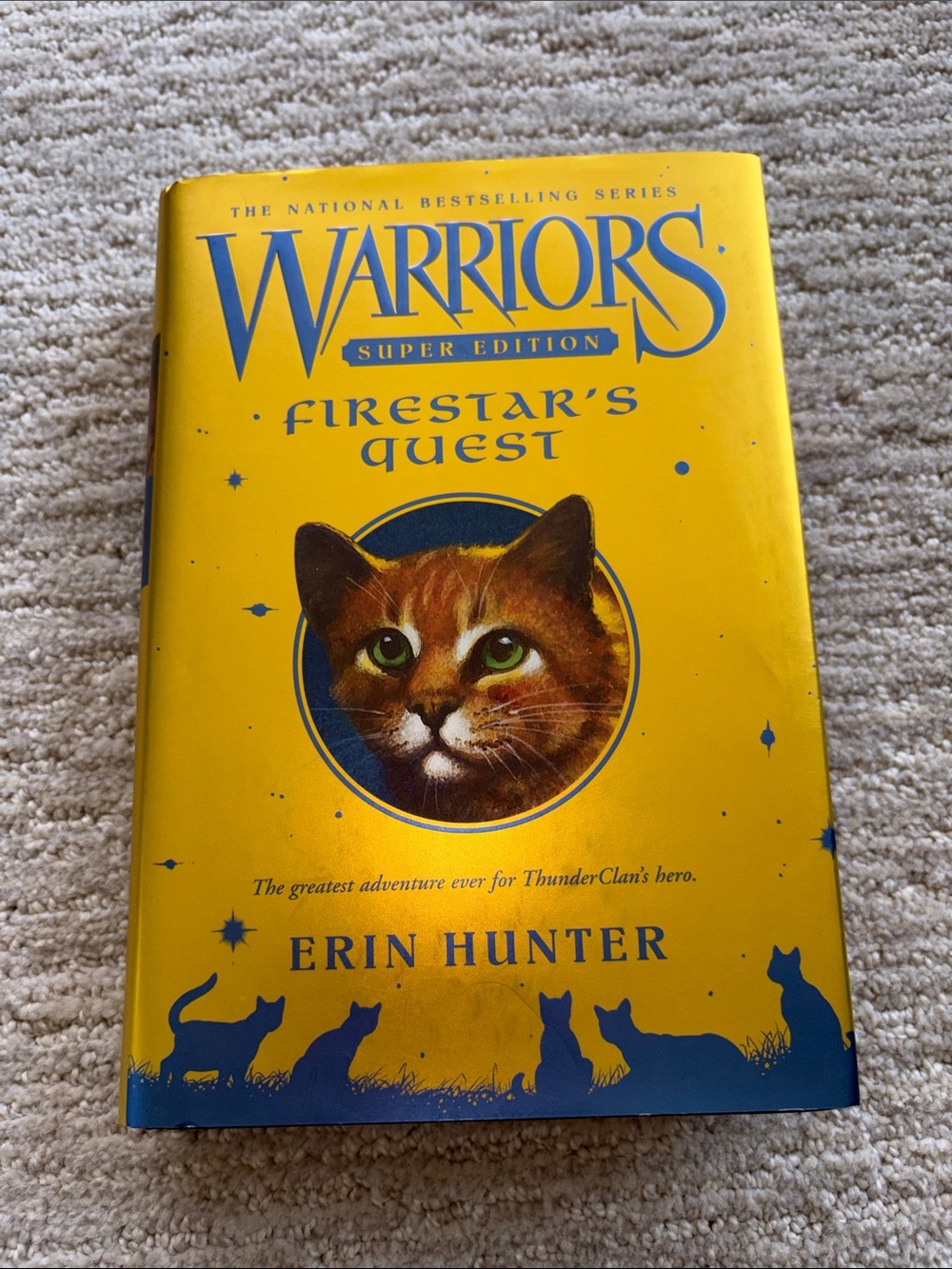 Warriors Firestar’s Quest Super Edition Hardcover Book by Erin Hunter